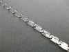 ESTATE LONG 14KT WHITE GOLD CLASSIC DIAMOND CUT LOBSTER LOCK BRACELET 3mm #24154
