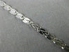 ESTATE LONG 14KT WHITE GOLD CLASSIC DIAMOND CUT LOBSTER LOCK BRACELET 3mm #24154