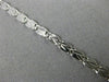 ESTATE LONG 14KT WHITE GOLD CLASSIC DIAMOND CUT LOBSTER LOCK BRACELET 3mm #24154