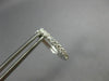 ESTATE .29CT DIAMOND 18KT WHITE GOLD 3D CLASSIC ROUND 2mm OVAL HUGGIE EARRINGS