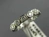 ESTATE .80CT DIAMOND 14KT WHITE GOLD 3D WEDDING ANNIVERSARY ETERNITY RING #18634
