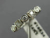 ESTATE .80CT DIAMOND 14KT WHITE GOLD 3D WEDDING ANNIVERSARY ETERNITY RING #18634