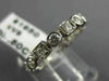 ESTATE .80CT DIAMOND 14KT WHITE GOLD 3D WEDDING ANNIVERSARY ETERNITY RING #18634