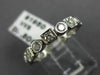 ESTATE .80CT DIAMOND 14KT WHITE GOLD 3D WEDDING ANNIVERSARY ETERNITY RING #18634
