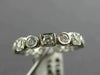 ESTATE .80CT DIAMOND 14KT WHITE GOLD 3D WEDDING ANNIVERSARY ETERNITY RING #18634