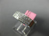 ESTATE WIDE .68CT DIAMOND 18KT WHITE GOLD 3D PRINCESS INVISIBLE ANNIVERSARY RING
