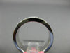 ESTATE WIDE .68CT DIAMOND 18KT WHITE GOLD 3D PRINCESS INVISIBLE ANNIVERSARY RING