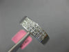 ESTATE WIDE .68CT DIAMOND 18KT WHITE GOLD 3D PRINCESS INVISIBLE ANNIVERSARY RING