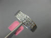 ESTATE WIDE .68CT DIAMOND 18KT WHITE GOLD 3D PRINCESS INVISIBLE ANNIVERSARY RING