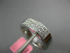 ESTATE WIDE .68CT DIAMOND 18KT WHITE GOLD 3D PRINCESS INVISIBLE ANNIVERSARY RING