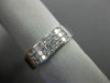 ESTATE WIDE .68CT DIAMOND 18KT WHITE GOLD 3D PRINCESS INVISIBLE ANNIVERSARY RING