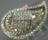 LARGE 1.42CT DIAMOND 18KT WHITE GOLD ROUND & PRINCESS TEAR DROP ANNIVERSARY RING