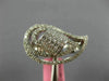 LARGE 1.42CT DIAMOND 18KT WHITE GOLD ROUND & PRINCESS TEAR DROP ANNIVERSARY RING