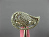 LARGE 1.42CT DIAMOND 18KT WHITE GOLD ROUND & PRINCESS TEAR DROP ANNIVERSARY RING