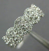 ESTATE WIDE .75CT DIAMOND 14KT WHITE GOLD FLOWER SEMI ETERNITY ANNIVERSARY RING