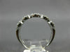ESTATE WIDE .75CT DIAMOND 14KT WHITE GOLD FLOWER SEMI ETERNITY ANNIVERSARY RING
