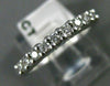 ESTATE .35CT ROUND DIAMOND 14KT WHITE GOLD WEDDING ANNIVERSARY RING BAND #19782