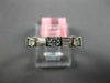 ESTATE .45CT DIAMOND 18KT WHITE GOLD 3D ROUND & BAGUETTE 3MM ANNIVERSARY RING