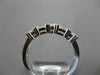 ESTATE .45CT DIAMOND 18KT WHITE GOLD 3D ROUND & BAGUETTE 3MM ANNIVERSARY RING