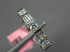 ESTATE .45CT DIAMOND 18KT WHITE GOLD 3D ROUND & BAGUETTE 3MM ANNIVERSARY RING