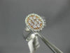 ESTATE WIDE .46CT WHITE & PINK DIAMOND 14KT WHITE & ROSE GOLD ANNIVERSARY RING