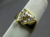 ESTATE .30CT ROUND & BAGUETTE DIAMOND 14KT YELLOW GOLD TRIANGULAR RING #14000