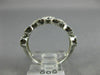 WIDE 1.32CT DIAMOND & AAA SAPPHIRE 18K WHITE GOLD SEMI ETERNITY ANNIVERSARY RING