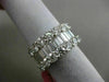 ESTATE LARGE 3.75CT BAGUETTE DIAMOND 18KT WHITE GOLD SEMI ETERNITY WEDDING RING