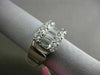 ESTATE LARGE 3.75CT BAGUETTE DIAMOND 18KT WHITE GOLD SEMI ETERNITY WEDDING RING