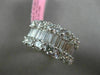 ESTATE LARGE 3.75CT BAGUETTE DIAMOND 18KT WHITE GOLD SEMI ETERNITY WEDDING RING