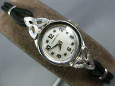 ANTIQUE ART DECO LONGINES 14KT WHITE GOLD 3D CLASSIC ROUND SWISS WATCH #19551