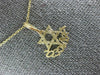 ESTATE SMALL 14KT YELLOW GOLD 3D STAR OF DAVID PRINCESS FLOATING PENDANT #874