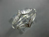 ANTIQUE .35CT OLD MINE DIAMOND 14K WHITE GOLD CLASSIC V SHAPE INSERT RING #19884