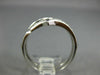 ANTIQUE .35CT OLD MINE DIAMOND 14K WHITE GOLD CLASSIC V SHAPE INSERT RING #19884