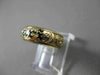 ANTIQUE 14KT YELLOW GOLD 3D HANDCRAFTED FLORAL FILIGREE WEDDING BAND RING #23143