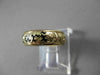 ANTIQUE 14KT YELLOW GOLD 3D HANDCRAFTED FLORAL FILIGREE WEDDING BAND RING #23143