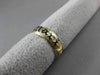 ANTIQUE 14KT YELLOW GOLD 3D HANDCRAFTED FLORAL FILIGREE WEDDING BAND RING #23143