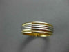 ESTATE 14KT 2TONE GOLD CLASSIC MULTIROW MILGRAIN WEDDING ANNIVERSARY RING #23575