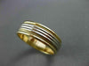 ESTATE 14KT 2TONE GOLD CLASSIC MULTIROW MILGRAIN WEDDING ANNIVERSARY RING #23575