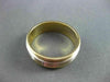 ESTATE 14KT 2TONE GOLD CLASSIC MULTIROW MILGRAIN WEDDING ANNIVERSARY RING #23575