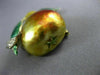ESTATE LARGE .10CT DIAMOND & AAA MULTI COLOR ENAMEL 14KT YELLOW GOLD PIN #26375