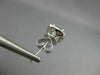 ESTATE .12CT DIAMOND 18K WHITE GOLD 3D CLASSIC SQUARE HALO ROUND JACKET EARRINGS