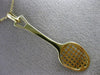 ANTIQUE 14K YELLOW GOLD HANDCRAFTED TENNIS RACKET FLOATING PENDANT #25087