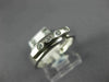 ESTATE .08CT ROUND DIAMOND 14KT WHITE GOLD 4 STONE ETOILE BELT FUN RING #22433