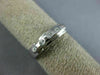 ESTATE .08CT ROUND DIAMOND 14KT WHITE GOLD 4 STONE ETOILE BELT FUN RING #22433