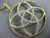 ESTATE LARGE 2.25CT DIAMOND 18KT YELLOW GOLD 3D INFINITY FLOWER CIRCULAR PENDANT