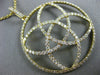 ESTATE LARGE 2.25CT DIAMOND 18KT YELLOW GOLD 3D INFINITY FLOWER CIRCULAR PENDANT