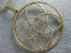 ESTATE LARGE 2.25CT DIAMOND 18KT YELLOW GOLD 3D INFINITY FLOWER CIRCULAR PENDANT