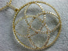 ESTATE LARGE 2.25CT DIAMOND 18KT YELLOW GOLD 3D INFINITY FLOWER CIRCULAR PENDANT