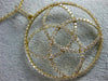 ESTATE LARGE 2.25CT DIAMOND 18KT YELLOW GOLD 3D INFINITY FLOWER CIRCULAR PENDANT
